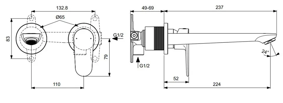 Ideal Standard - Cerafine O - Mosdó csaptelep - BD133AA – 2. kép