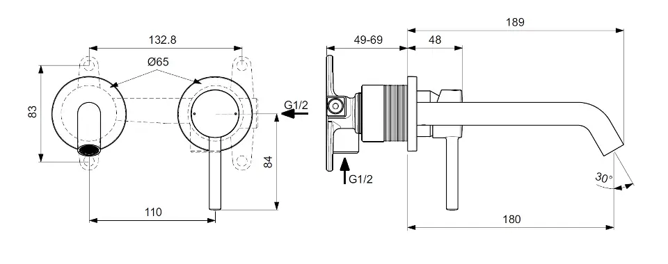 Ideal Standard - CeraLine - Mosdó csaptelep - A6938XG – 2. kép