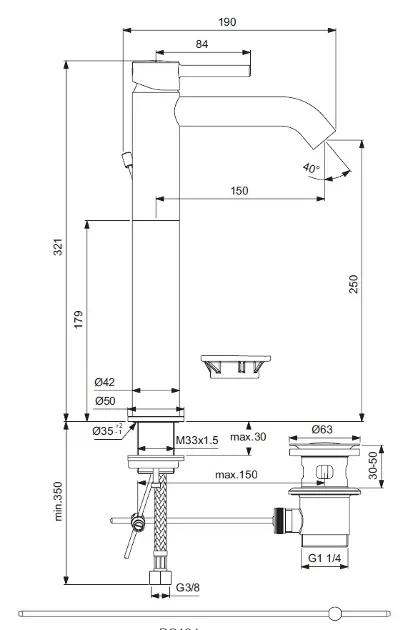 Ideal Standard - CeraLine - Mosdó csaptelep - BC194AA – 2. kép