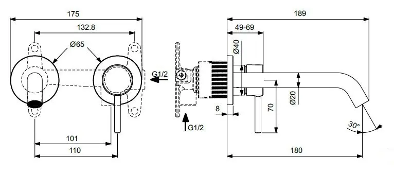 Ideal Standard - Ceraline Nuovo - Mosdó csaptelep - BD764AA – 2. kép