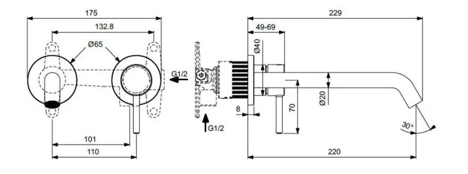 Ideal Standard - Ceraline Nuovo - Mosdó csaptelep - BD848AA – 2. kép