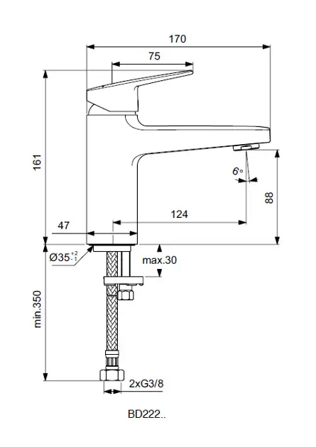 Ideal Standard - CeraPlan - Mosdó csaptelep - BD222AA – 2. kép