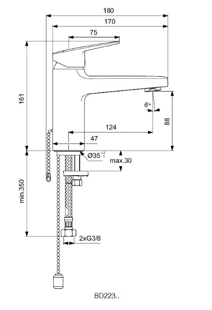 Ideal Standard - CeraPlan - Mosdó csaptelep - BD223AA – 2. kép