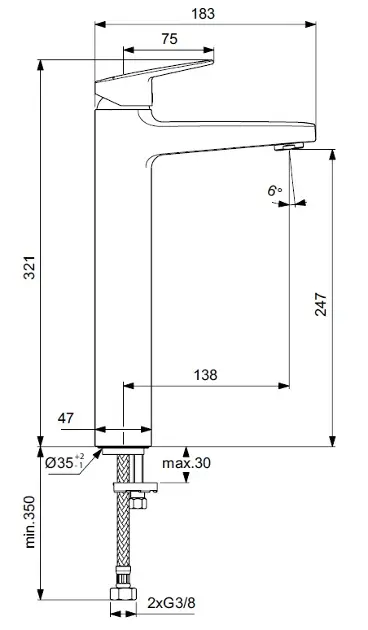 Ideal Standard - CeraPlan - Mosdó csaptelep - BD236AA – 2. kép
