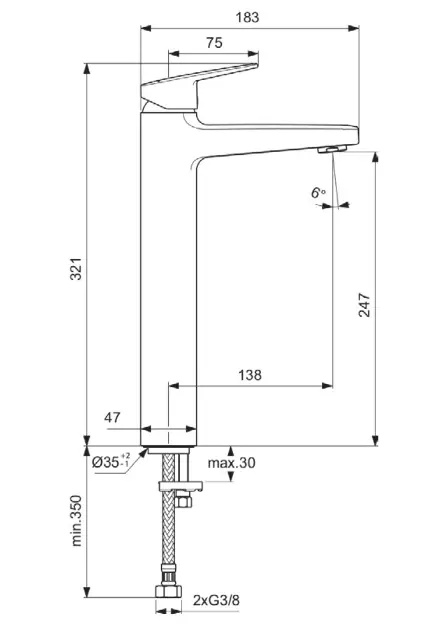 Ideal Standard - CeraPlan - Mosdó csaptelep - BD236XG – 2. kép