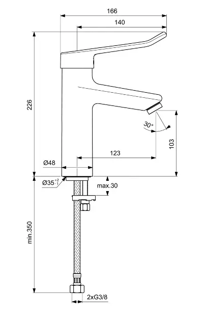 Ideal Standard - Ceraplus II - Mosdó csaptelep - BC104AA – 2. kép