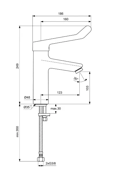 Ideal Standard - Ceraplus II - Mosdó csaptelep - BC106AA – 2. kép