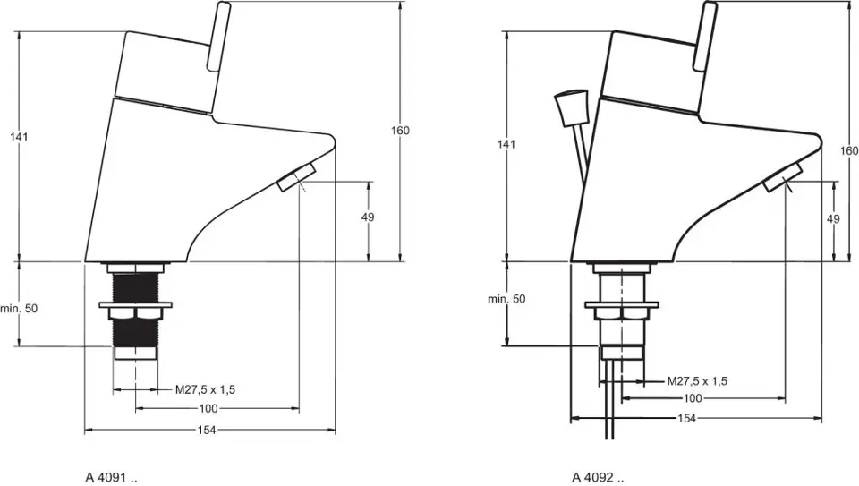 Ideal Standard - CeraPlus - Mosdó csaptelep - A4091AA – 2. kép