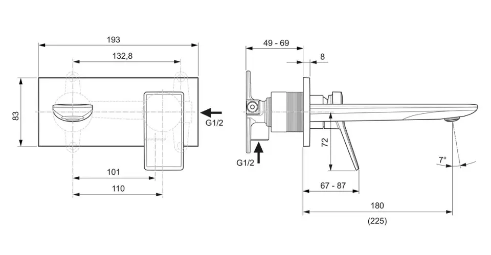 Ideal Standard - Conca Tap - Mosdó csaptelep - A7371AA – 2. kép