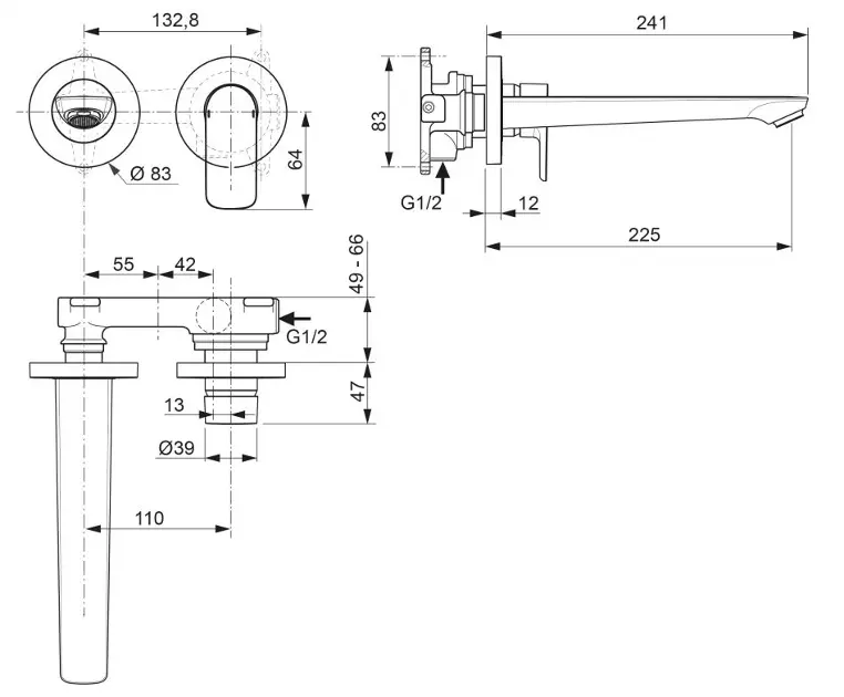 Ideal Standard - Connect Air - Mosdó csaptelep - A7009GN – 2. kép