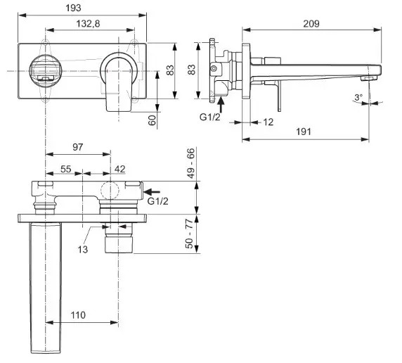 Ideal Standard - Edge - Mosdó csaptelep - A7116AA – 2. kép