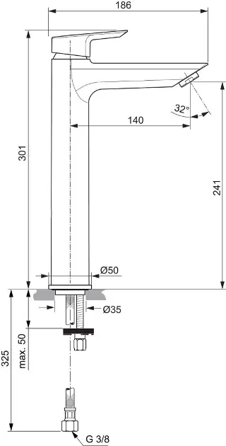 Ideal Standard - Tesi - Mosdó csaptelep - A6575AA – 2. kép