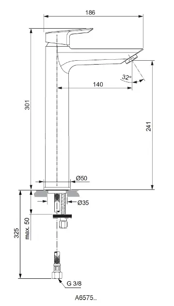 Ideal Standard - Tesi - Mosdó csaptelep - A6576AA – 2. kép