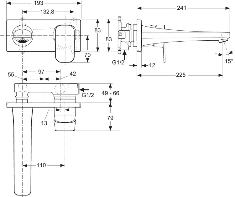 Ideal Standard - Tonic II - Mosdó csaptelep - A6335AA – 2. kép