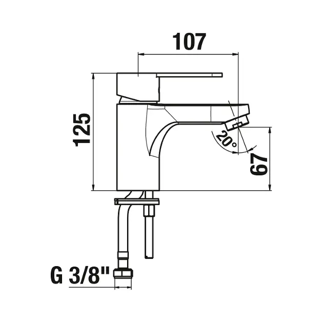 Jika - Lyra Smart - Mosdó csaptelep - H3111Z10041101 – 2. kép