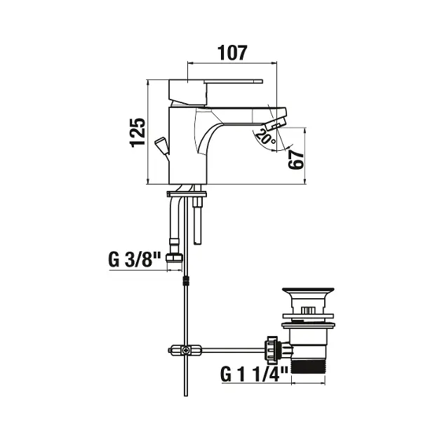 Jika - Lyra Smart - Mosdó csaptelep - H3111Z10041111 – 2. kép