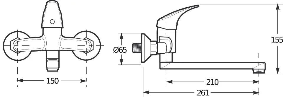 Jika - Talas - Mosdó csaptelep - H3111N70042301 – 2. kép