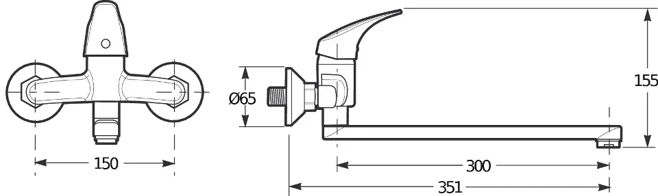 Jika - Talas - Mosdó csaptelep - H3111N70042401 – 2. kép