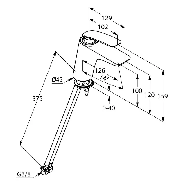 Kludi - Balance - Mosdó csaptelep - 520260575 – 2. kép