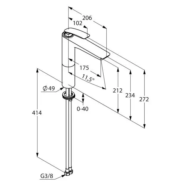 Kludi - Balance - Mosdó csaptelep - 522960575 – 2. kép