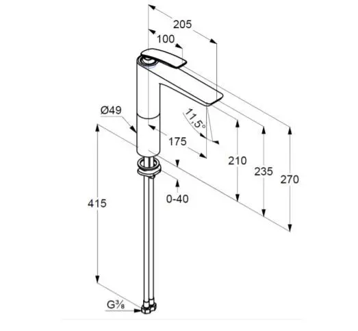 Kludi - Balance - Mosdó csaptelep - 522968775 – 2. kép