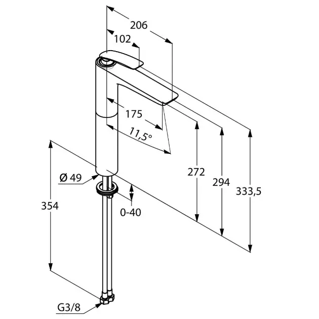 Kludi - Balance - Mosdó csaptelep - 522989175 – 2. kép