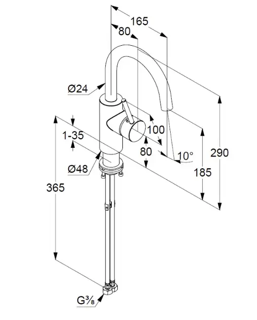 Kludi - Bozz - Mosdó csaptelep - 380283976 – 2. kép