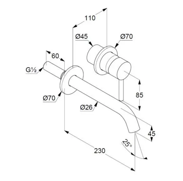 Kludi - Bozz - Mosdó csaptelep - 382453976 – 2. kép