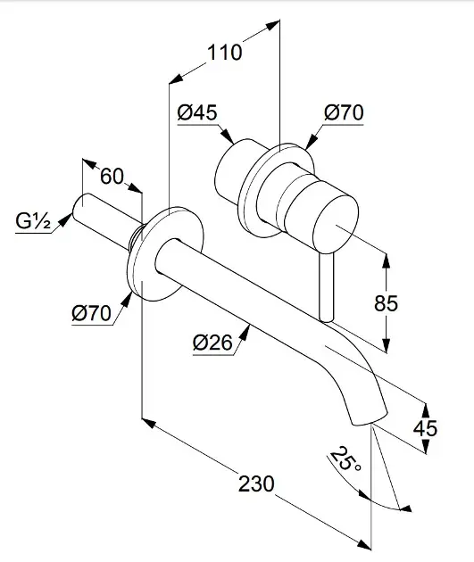 Kludi - Bozz - Mosdó csaptelep - 38245N076 – 2. kép