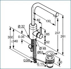 Kludi - Bozz - Mosdó csaptelep - 382940576 – 2. kép