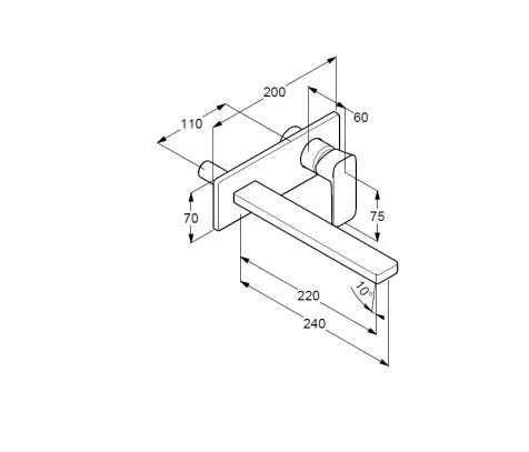 Kludi - Renon - Mosdó csaptelep - 422450575 – 2. kép