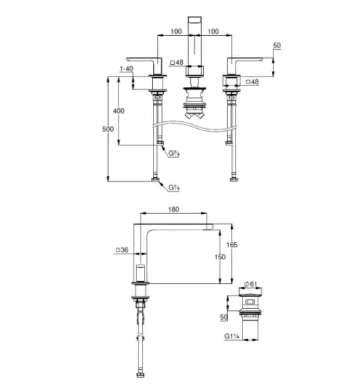 Kludi - Renon - Mosdó csaptelep - 423930575 – 2. kép