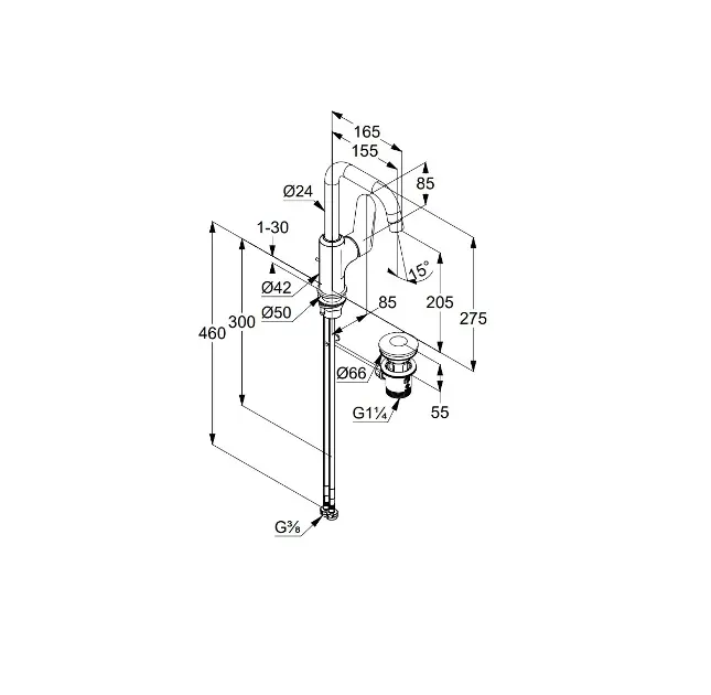 Kludi - X1 - Mosdó csaptelep - 320273975 – 2. kép