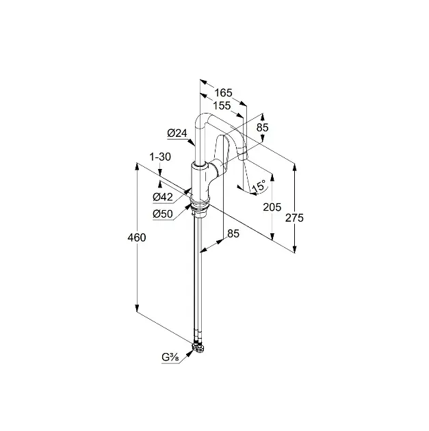 Kludi - X1 - Mosdó csaptelep - 320283975 – 2. kép