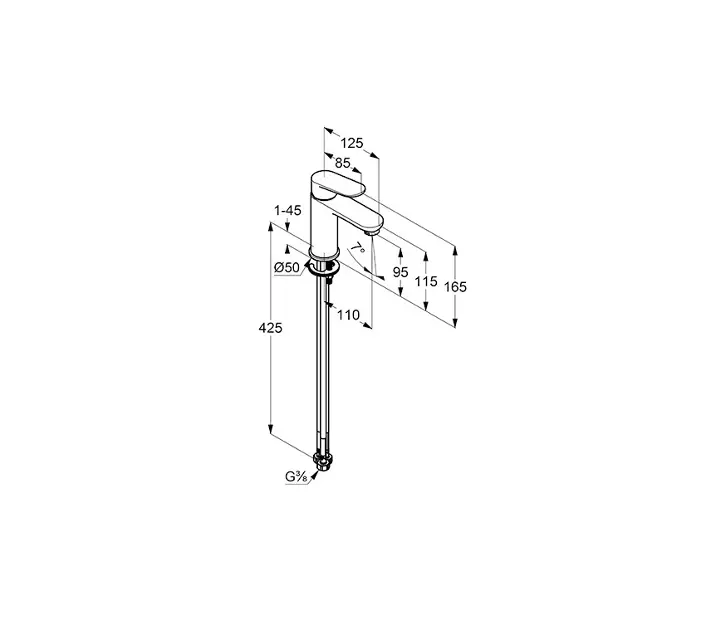 Kludi - X1 - Mosdó csaptelep - 322823975 – 2. kép