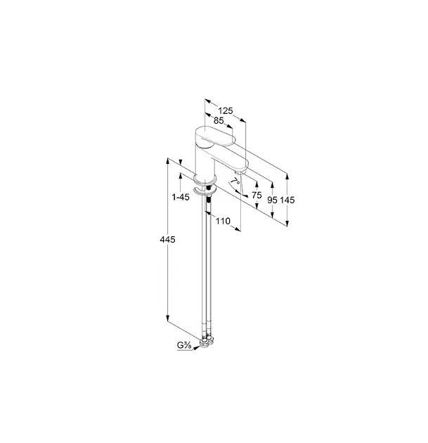 Kludi - X1 - Mosdó csaptelep - 322903975 – 2. kép
