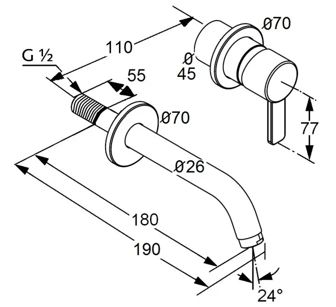 Kludi - Zenta - Mosdó csaptelep - 382440575 – 2. kép
