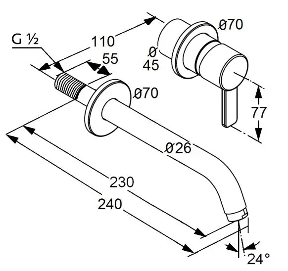 Kludi - Zenta - Mosdó csaptelep - 382450575 – 2. kép