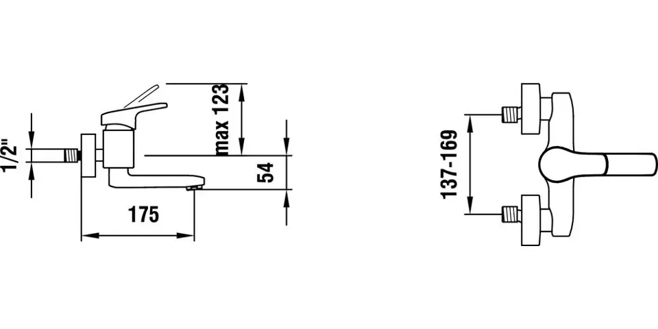 Laufen - Citypro - Mosdó csaptelep - HF500922100600 – 2. kép