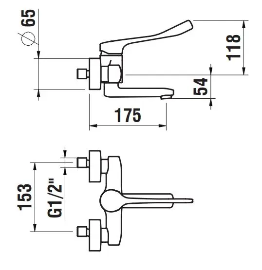Laufen - Citypro - Mosdó csaptelep - HF500922100694 – 2. kép