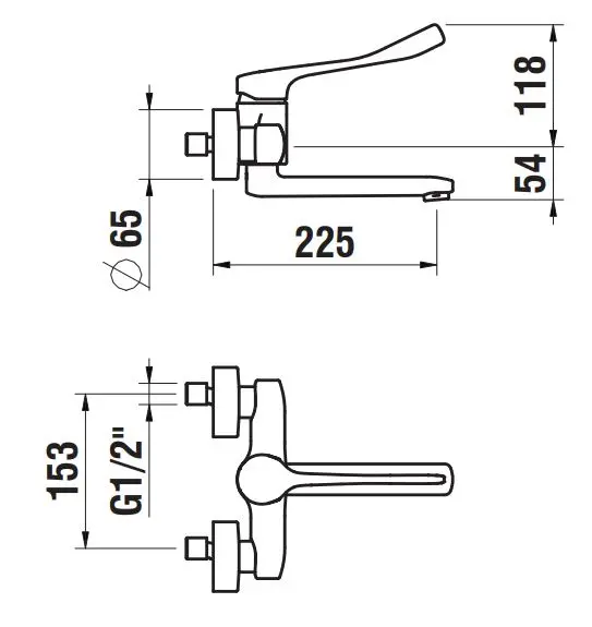 Laufen - Citypro - Mosdó csaptelep - HF500923100694 – 2. kép