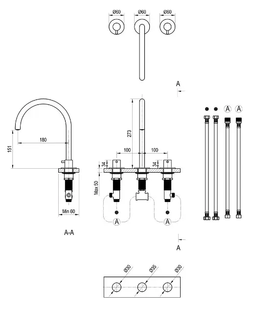 Ravak - Espirit - Mosdó csaptelep - X070312 – 2. kép