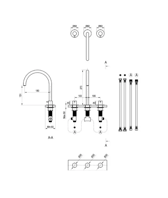 Ravak - Espirit - Mosdó csaptelep - X070599 – 2. kép