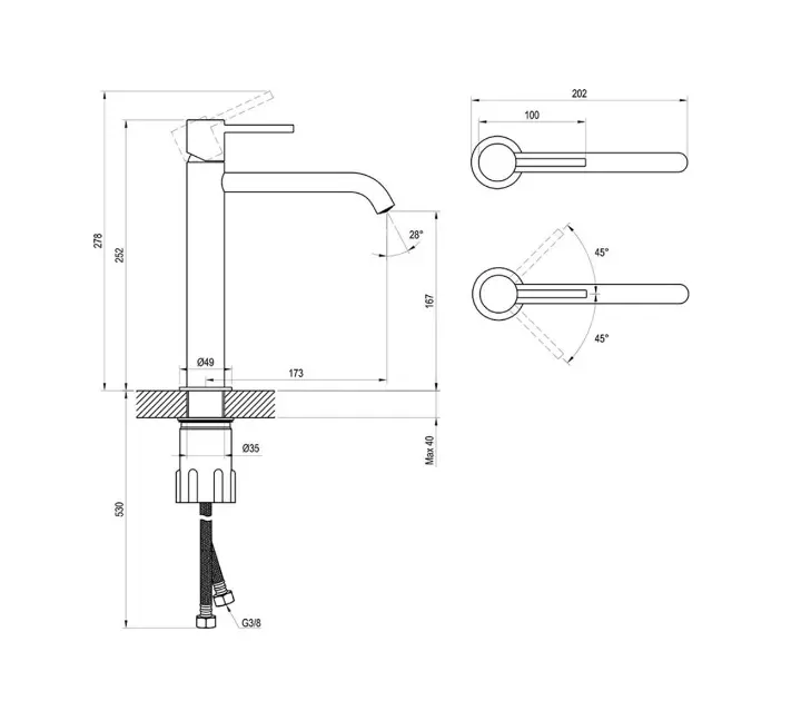Ravak - Espirit - Mosdó csaptelep - X070616 – 2. kép