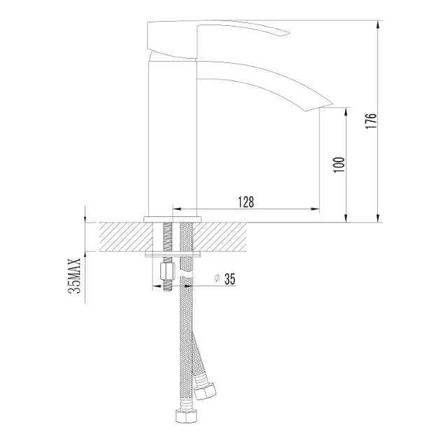Sapho - Ginko - Mosdó csaptelep - 1101-02-01 – 2. kép