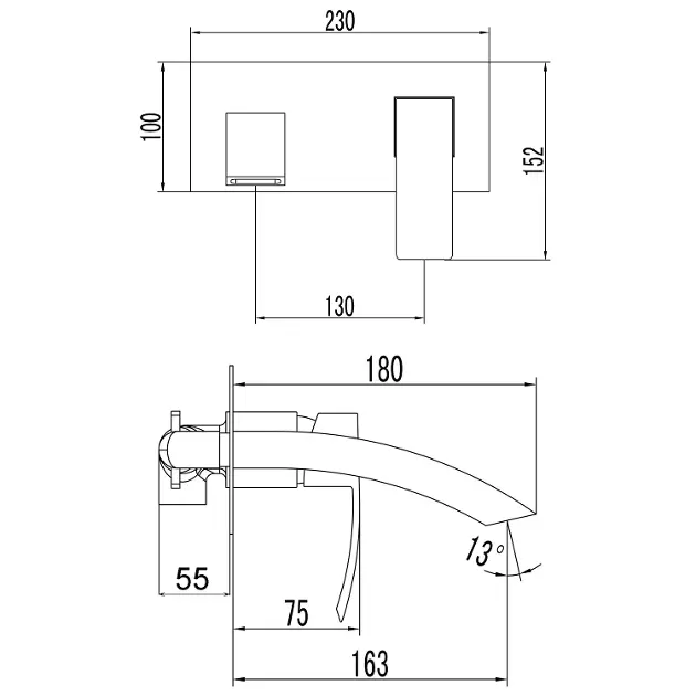Sapho - Ginko - Mosdó csaptelep - 1101-07 – 2. kép