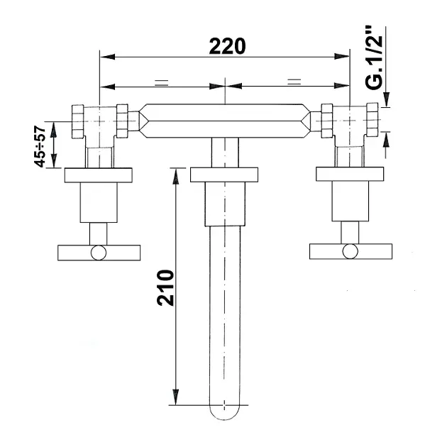 Sapho - Reitano Rubinetteria Axia - Mosdó csaptelep - 552 axia – 2. kép