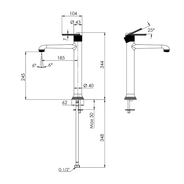Sapho - Taps - Mosdó csaptelep - BB007/17 – 2. kép