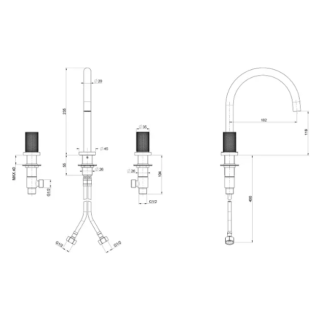 Sapho - Ultratap - Mosdó csaptelep - UT017T – 2. kép