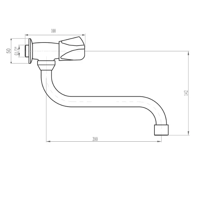 Aqualine - Valves - Oszlopos mosdócsaptelep - ZY1812 – 2. kép